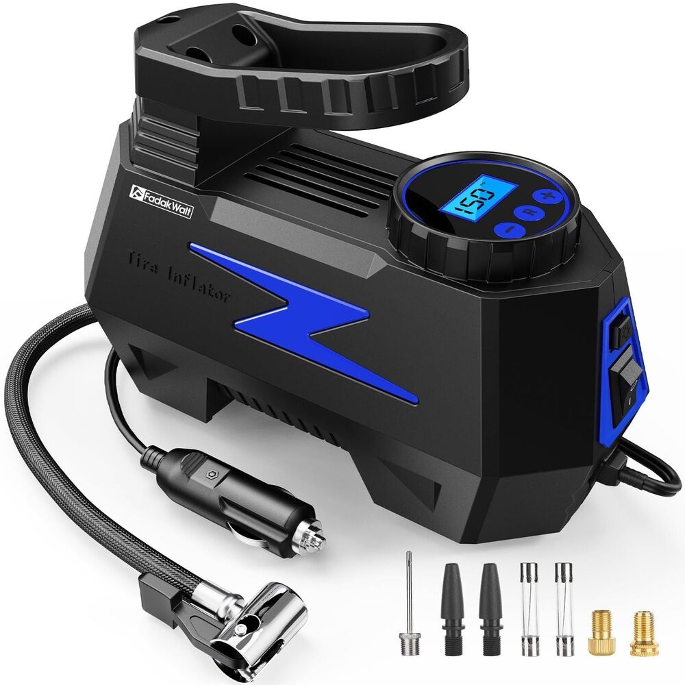 12V DC Portable 150PSI Air Compressor Car Tire Inflator Pump Auto Shut Off